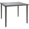 Trädgårdsbord grå 48x48x37 cm stål vidaXL – miniatyr 2