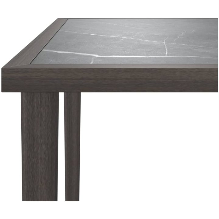 Trädgårdsbord grå 48x48x37 cm stål vidaXL – bild 5