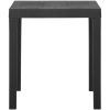 Trädgårdsbord grå 79x65x72 cm plast vidaXL – miniatyr 3