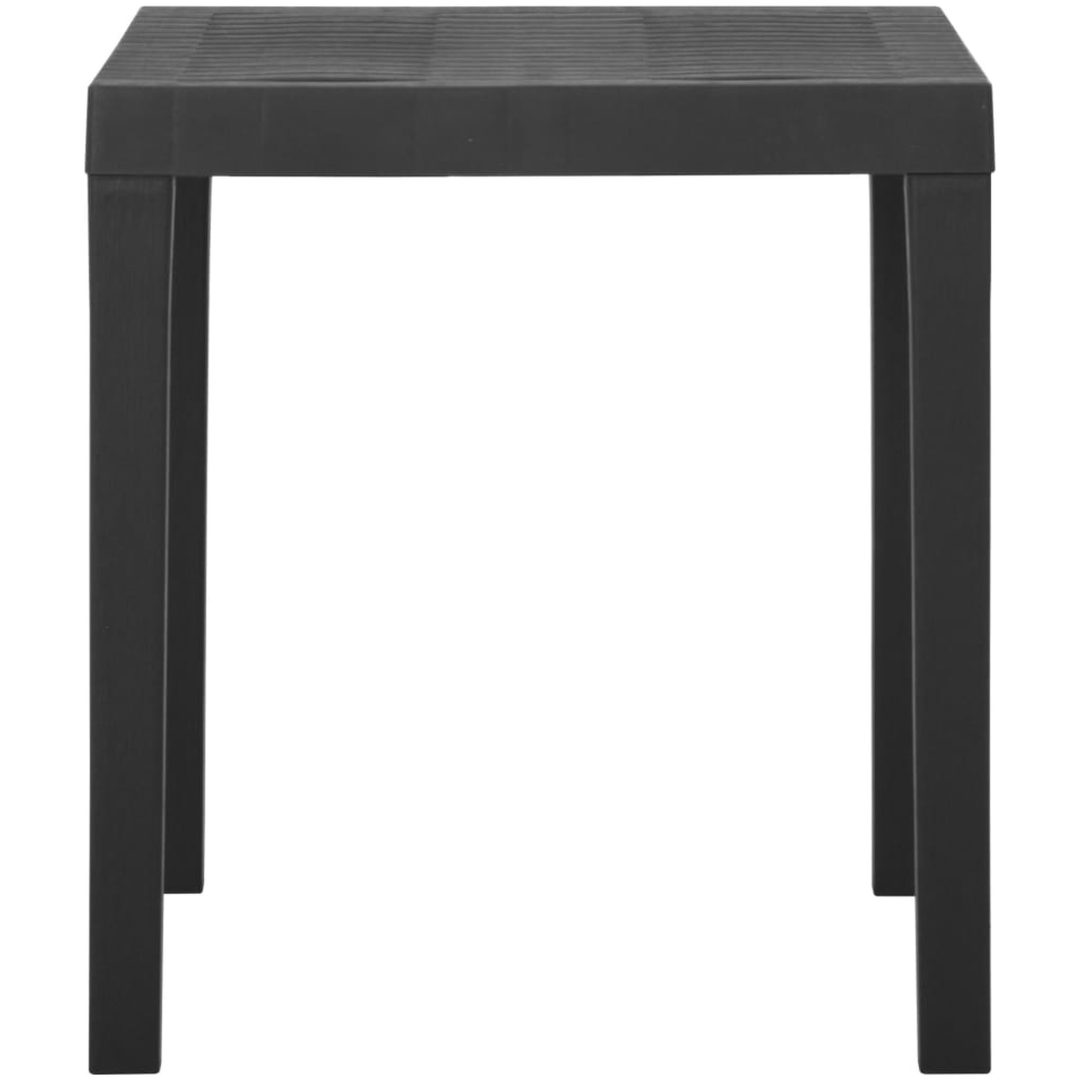 Trädgårdsbord grå 79x65x72 cm plast vidaXL – bild 3
