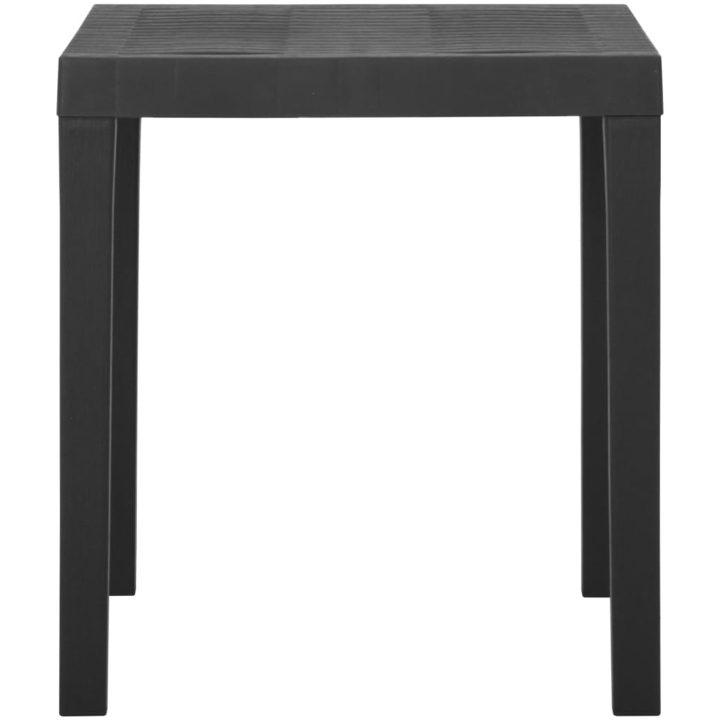 Trädgårdsbord grå 79x65x72 cm plast vidaXL – bild 3