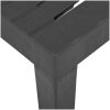 Trädgårdsbord grå 79x65x72 cm plast vidaXL – miniatyr 4