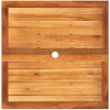 Trädgårdsbord grå 80x80x74 cm konstrotting akaciaträ vidaXL 80 x 80 x 75 cm – miniatyr 6