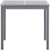 Trädgårdsbord grå 80x80x74 cm massivt akaciaträ vidaXL – miniatyr 3