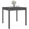 Trädgårdsbord grå massiv furu vidaXL 82.5 x 82.5 x 76 cm – miniatyr 4