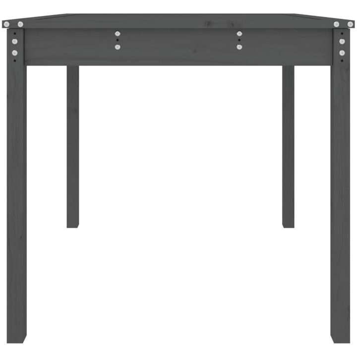 Trädgårdsbord grå massiv furu vidaXL 82.5 x 82.5 x 76 cm – bild 5