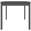 Trädgårdsbord grå massiv furu vidaXL 82.5 x 82.5 x 76 cm – miniatyr 6
