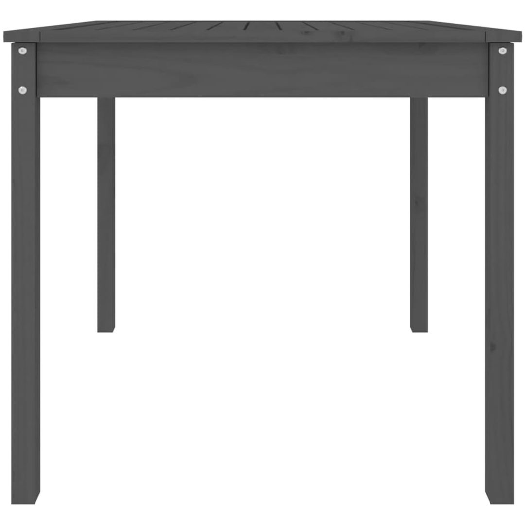 Trädgårdsbord grå massiv furu vidaXL 82.5 x 82.5 x 76 cm – bild 6