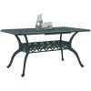 Trädgårdsbord grön 150x90x72 cm gjuten aluminium vidaXL – miniatyr 4