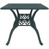 Trädgårdsbord grön 150x90x72 cm gjuten aluminium vidaXL – miniatyr 6