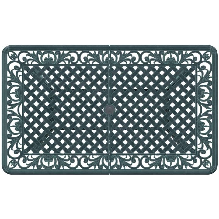Trädgårdsbord grön 150x90x72 cm gjuten aluminium vidaXL – bild 8