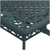 Trädgårdsbord grön 150x90x72 cm gjuten aluminium vidaXL – miniatyr 9