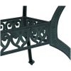 Trädgårdsbord grön 150x90x72 cm gjuten aluminium vidaXL – miniatyr 10