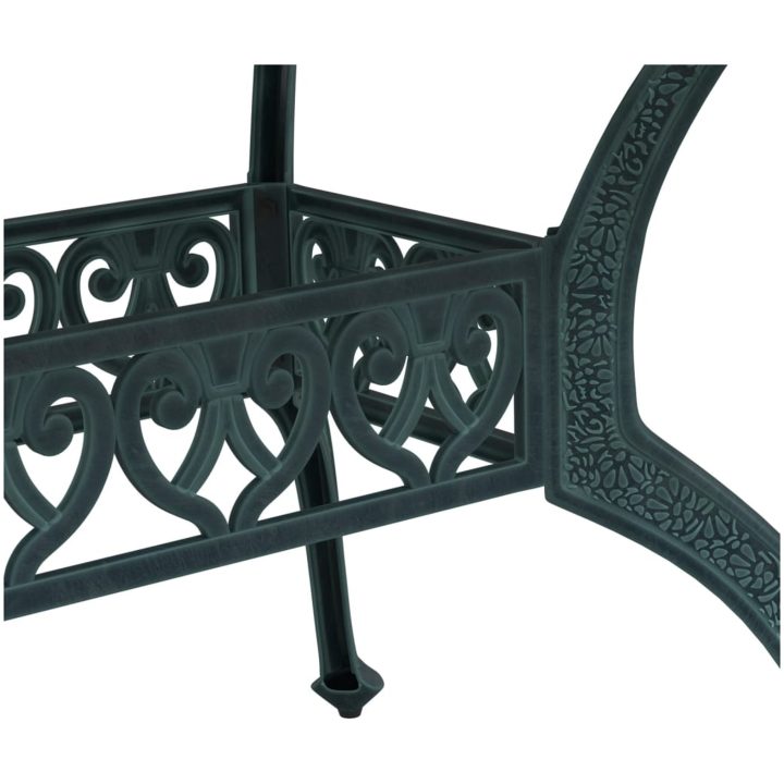 Trädgårdsbord grön 150x90x72 cm gjuten aluminium vidaXL – bild 10