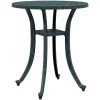 Trädgårdsbord grön ⌀48x53 cm gjuten aluminium vidaXL – miniatyr 7