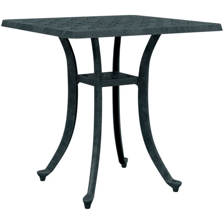 Trädgårdsbord grön 53x53x53 cm gjuten aluminium vidaXL – bild 2