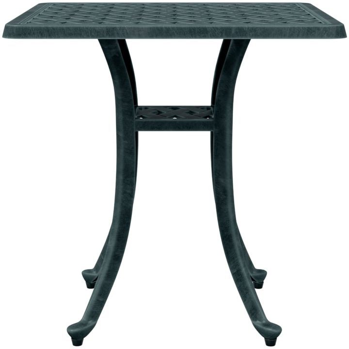 Trädgårdsbord grön 53x53x53 cm gjuten aluminium vidaXL – bild 6