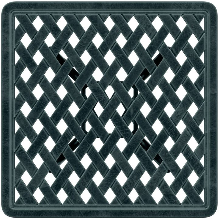 Trädgårdsbord grön 53x53x53 cm gjuten aluminium vidaXL – bild 8
