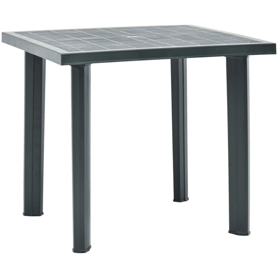 Trädgårdsbord grön 80x75x72 cm plast vidaXL – bild 2