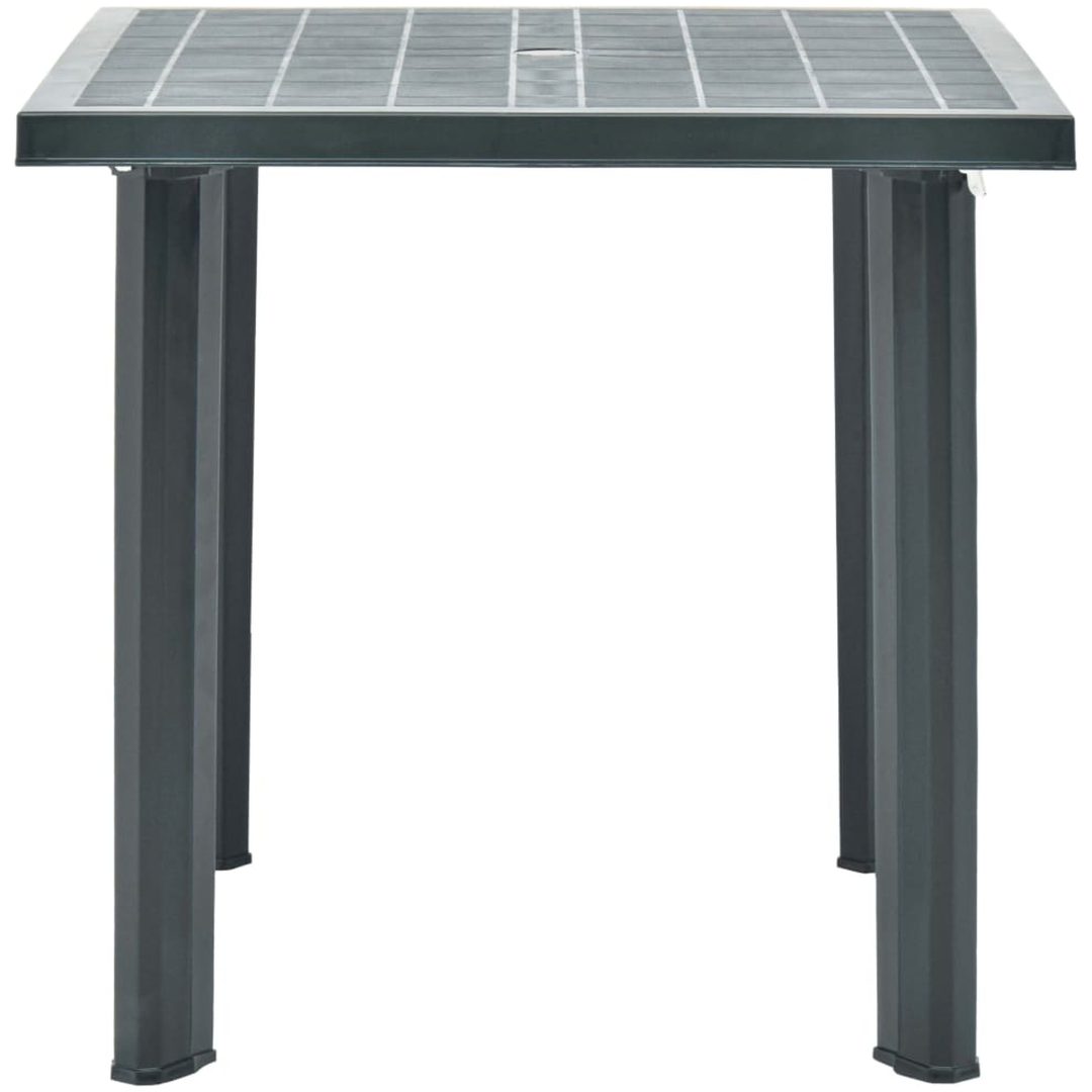 Trädgårdsbord grön 80x75x72 cm plast vidaXL – bild 3