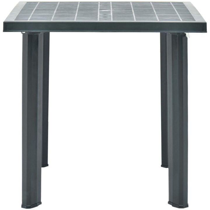 Trädgårdsbord grön 80x75x72 cm plast vidaXL – bild 3