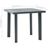 Trädgårdsbord grön 80x75x72 cm plast vidaXL – miniatyr 6