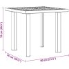 Trädgårdsbord grön 80x75x72 cm plast vidaXL – miniatyr 10