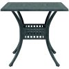 Trädgårdsbord grön 80x80x75 cm gjuten aluminium vidaXL – miniatyr 5
