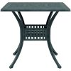 Trädgårdsbord grön 80x80x75 cm gjuten aluminium vidaXL – miniatyr 6