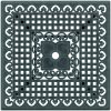 Trädgårdsbord grön 80x80x75 cm gjuten aluminium vidaXL – miniatyr 8