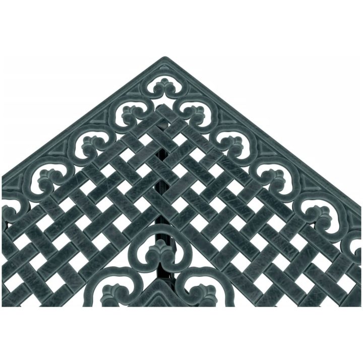 Trädgårdsbord grön 80x80x75 cm gjuten aluminium vidaXL – bild 9