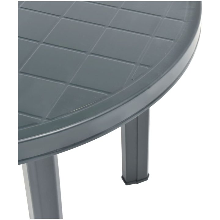 Trädgårdsbord grön 89 cm plast vidaXL – bild 3