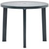 Trädgårdsbord grön 89 cm plast vidaXL – miniatyr 1