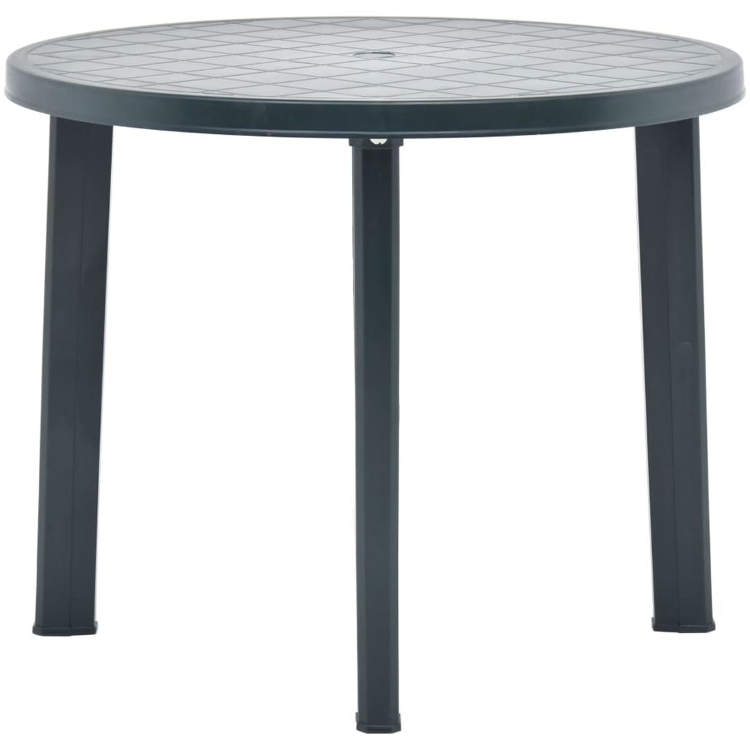 Trädgårdsbord grön 89 cm plast vidaXL