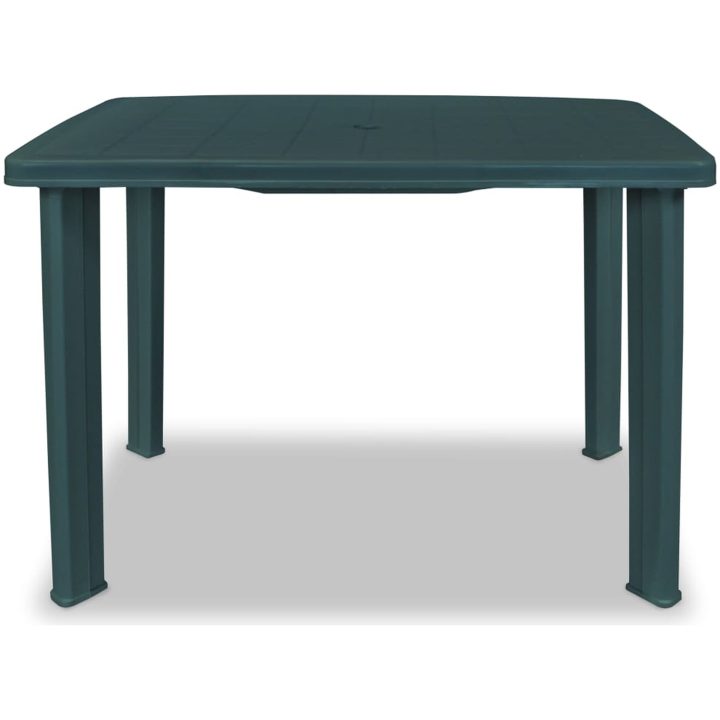 Trädgårdsbord grön plast vidaXL 101 x 68 x 72 cm – bild 2