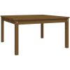 Trädgårdsbord honungsbrun massiv furu vidaXL 82.5 x 82.5 x 45 cm – miniatyr 2