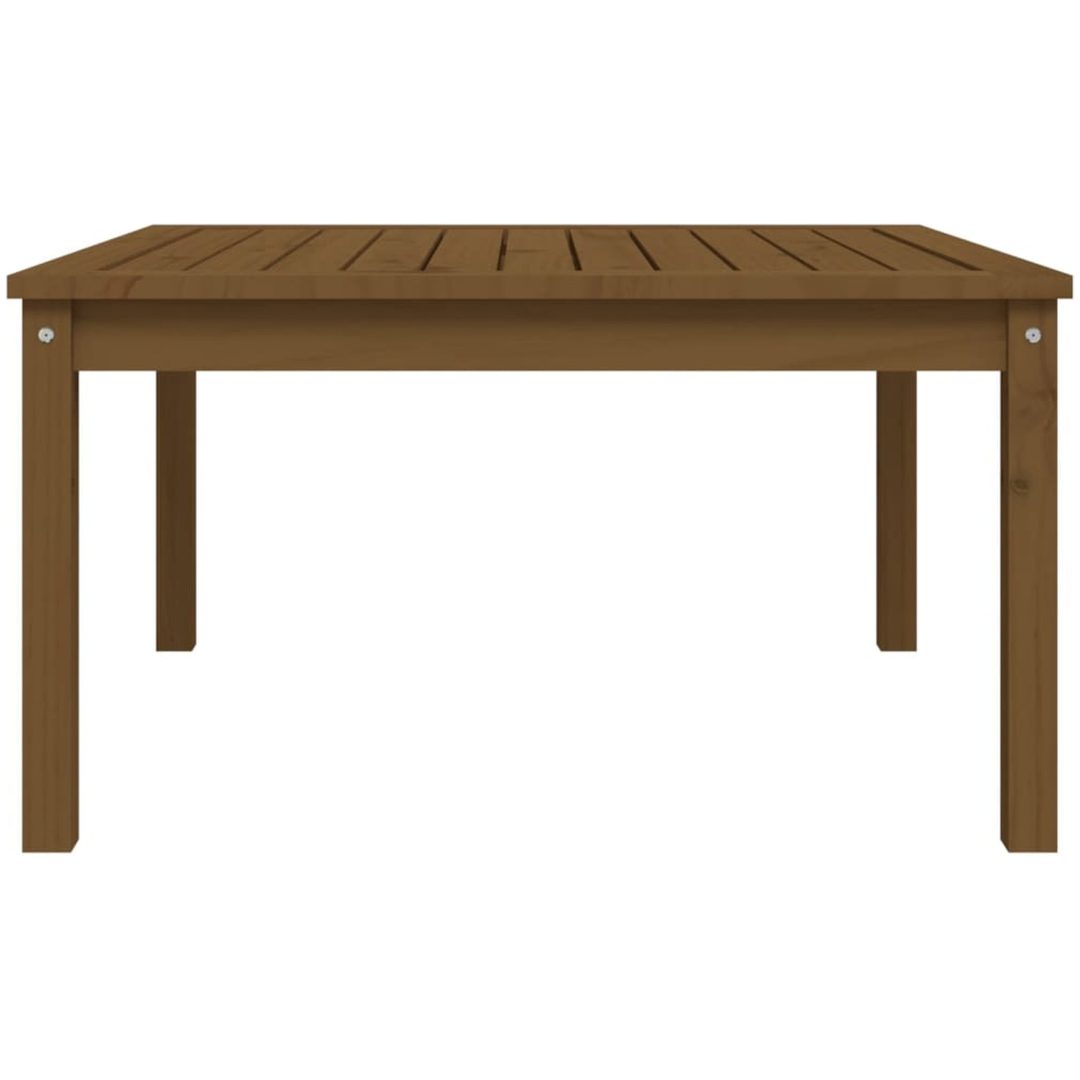 Trädgårdsbord honungsbrun massiv furu vidaXL 82.5 x 82.5 x 45 cm – bild 5