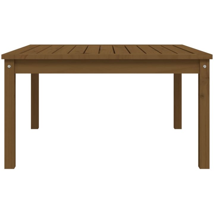 Trädgårdsbord honungsbrun massiv furu vidaXL 82.5 x 82.5 x 45 cm – bild 5