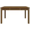 Trädgårdsbord honungsbrun massiv furu vidaXL 82.5 x 82.5 x 45 cm – miniatyr 6