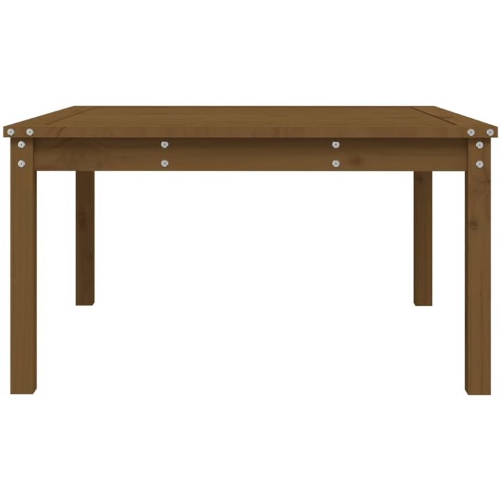 Trädgårdsbord honungsbrun massiv furu vidaXL 82.5 x 82.5 x 45 cm – bild 6