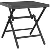Trädgårdsbord hopfällbart antracit stålnät vidaXL 38 x 38 x 38 cm – miniatyr 2