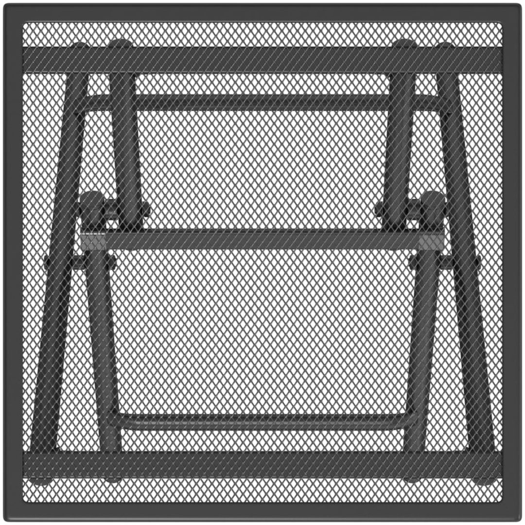 Trädgårdsbord hopfällbart antracit stålnät vidaXL 38 x 38 x 38 cm – bild 5