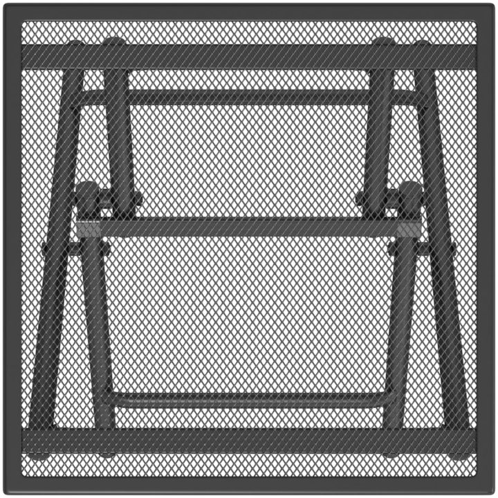 Trädgårdsbord hopfällbart antracit stålnät vidaXL 38 x 38 x 38 cm – bild 5
