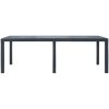 Trädgårdsbord konstrotting antracit vidaXL 220 x 90 x 72 cm – miniatyr 2