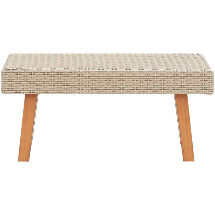 Trädgårdsbord konstrotting beige vidaXL – bild 2