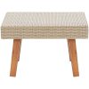 Trädgårdsbord konstrotting beige vidaXL – miniatyr 3