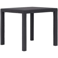 Trädgårdsbord konstrotting brun vidaXL