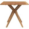 Trädgårdsbord kvadratiskt massivt akaciaträ vidaXL 85 x 85 x 75 cm – miniatyr 3