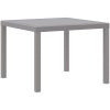 Trädgårdsbord Ljusgrå 100x100x73 cm Poly Rattan vidaXL Standard – miniatyr 2