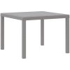 Trädgårdsbord Ljusgrå 100x100x73 cm Poly Rattan vidaXL Standard – miniatyr 4